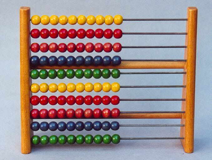 Holz Mathe Zählen Abakus Perlen Kinder Bildungs Rechen Lernspielzeug #4A 